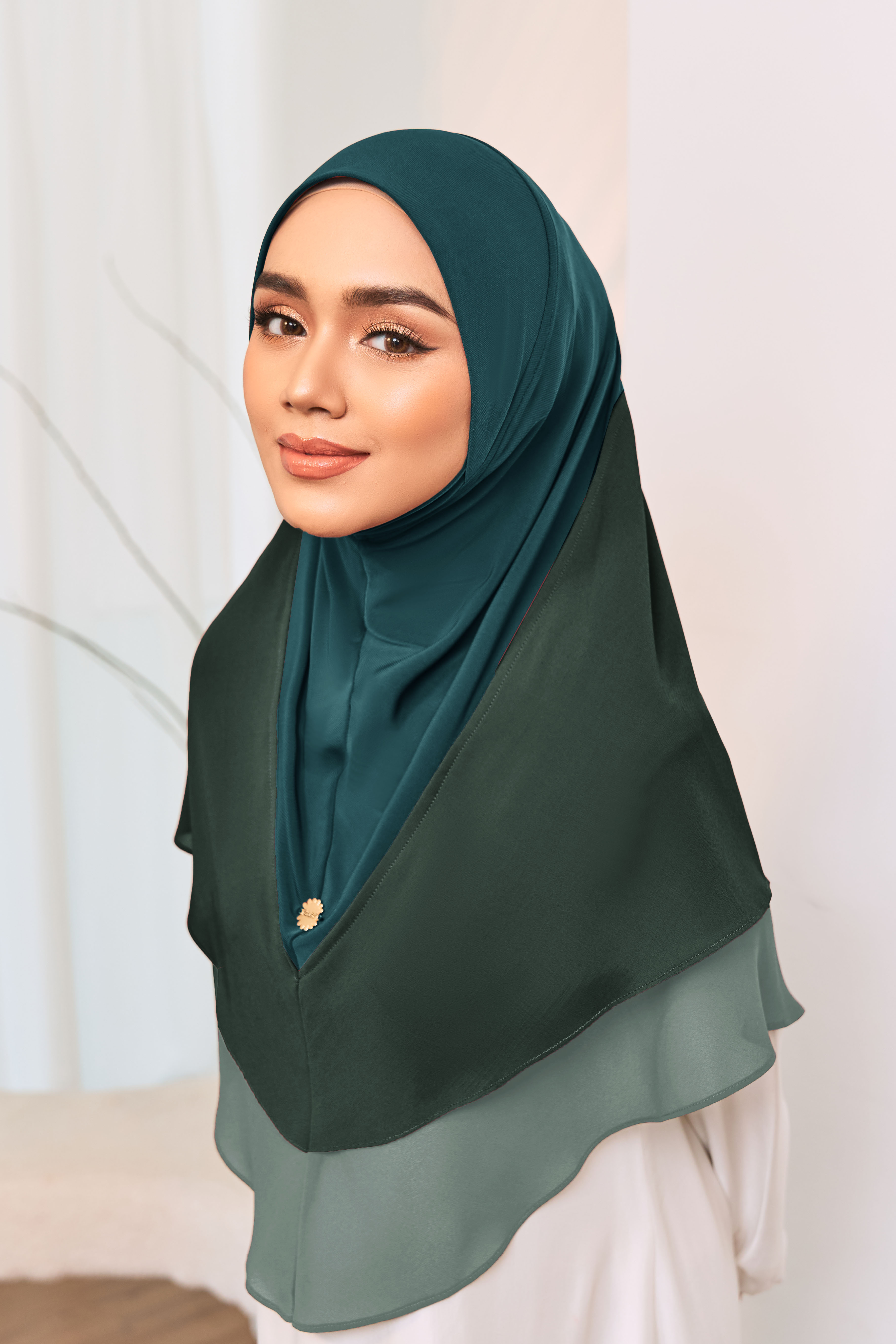 WARDA Tudung Sarung in Deep Green